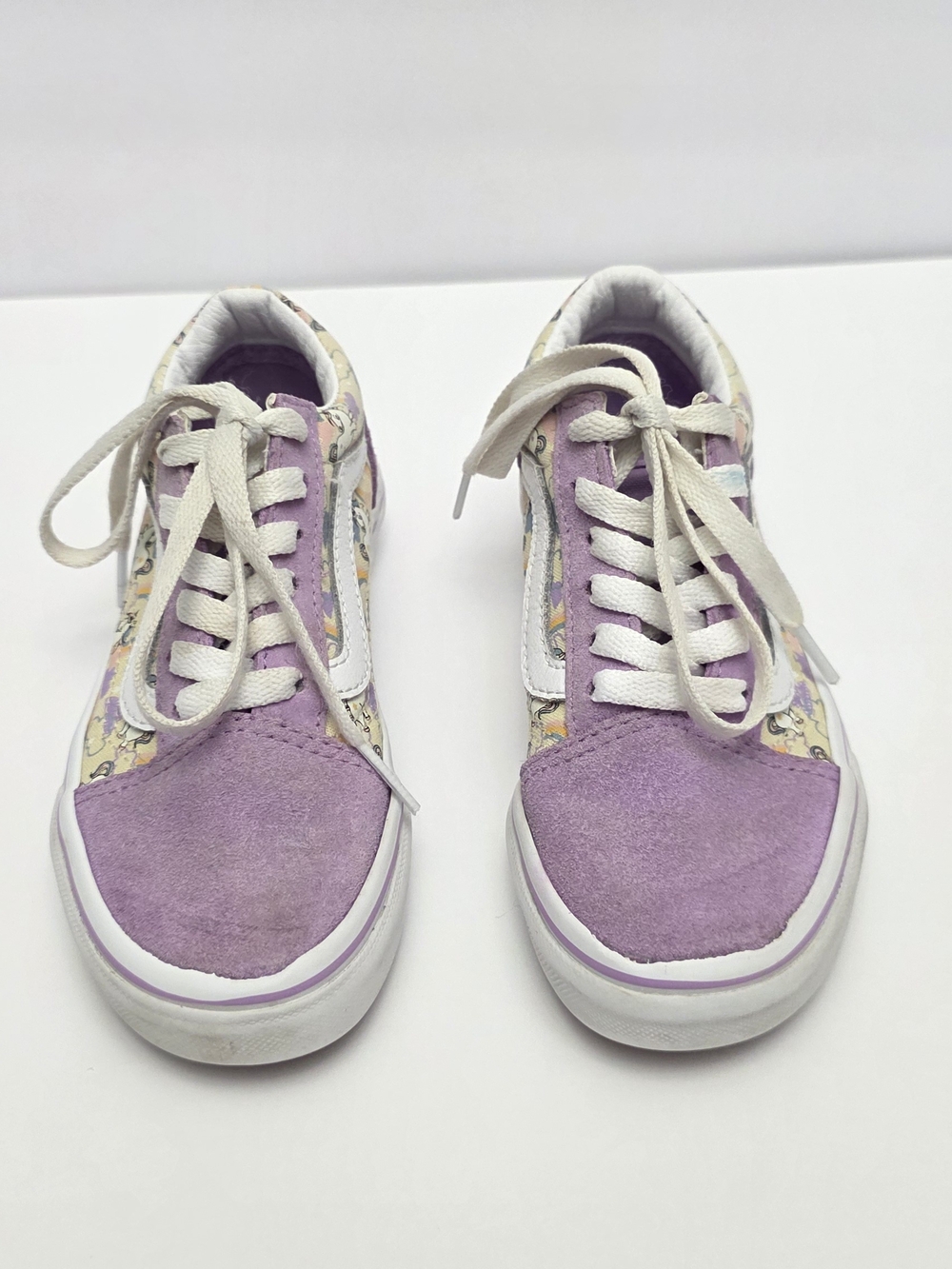 Vans Kids Lavender Unicorn Low-Top Sneakers with White Stripe - Picture 5 of 8
